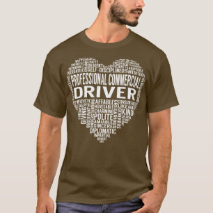 Berufliches Kommerzielles Treiberherz T-Shirt