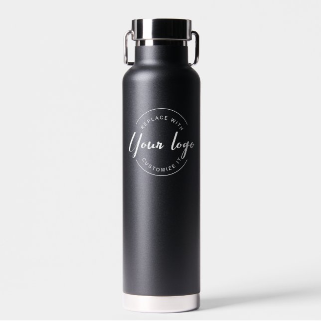 Berufliches kundenspezifisches Firmenlogo QR-Websi Trinkflasche (Vorne)