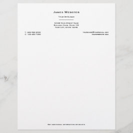 Berufliches kundenspezifisches Geschäft Briefbogen