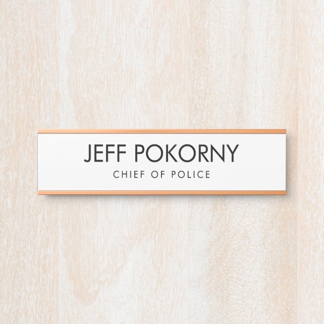 Berufliches kundenspezifisches Geschäft Türschild (Vorderseite )