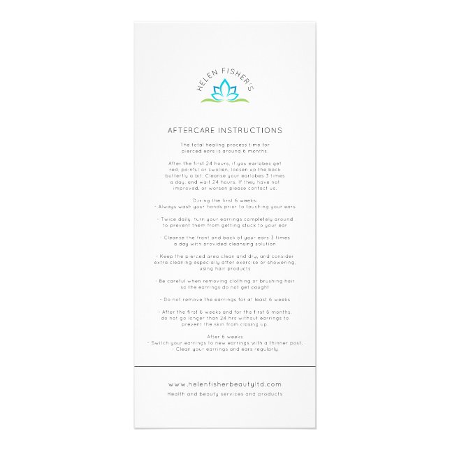 Berufliches kundenspezifisches Geschäft Werbekarte (Vorne)