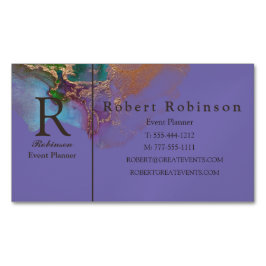 Berufliches Lackblau Magnetische Visitenkarte