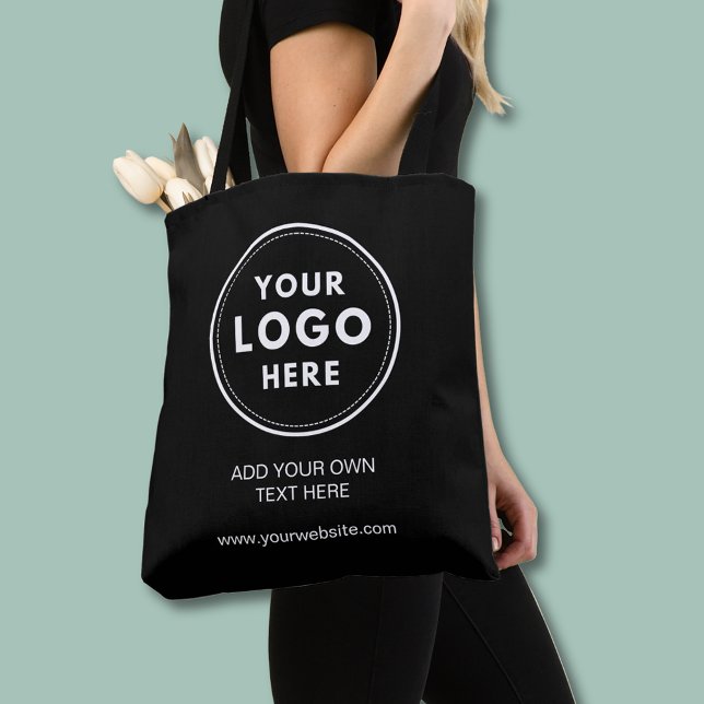 Berufliches Logo (Professional business logo tote bag with custom text.)