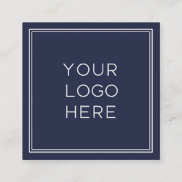 Berufliches Logo| Einfach und Minimalistisch Quadratische Visitenkarte