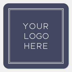 Berufliches Logo   Einfach und Minimalistisch Quadratischer Aufkleber