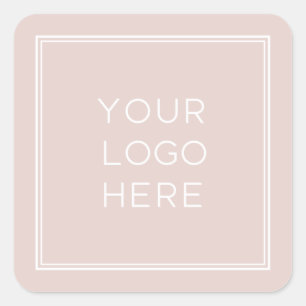 Berufliches Logo   Einfach und Minimalistisch Quadratischer Aufkleber