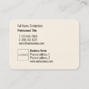 Berufliches Logo Elegante Moderne, einfach und mäc Visitenkarte