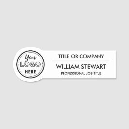 Berufliches Logo für das Branding Mitarbeiter Namensschild