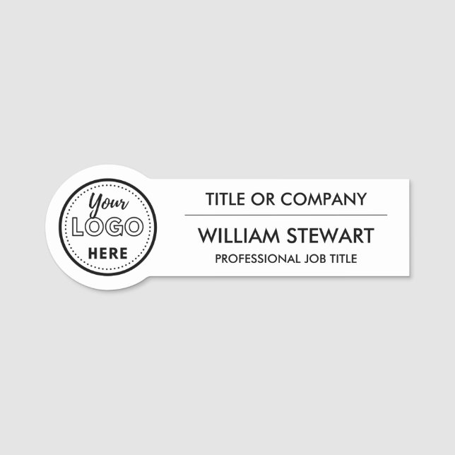 Berufliches Logo für das Branding Mitarbeiter Namensschild (Vorderseite)