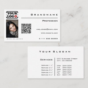 Berufliches Logo für das klassische White Custom Visitenkarte