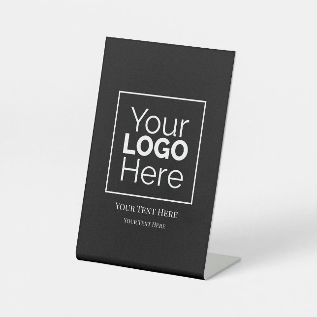 Berufliches Logo für kundenspezifische Unternehmen Sockelschild (Vorderseite)