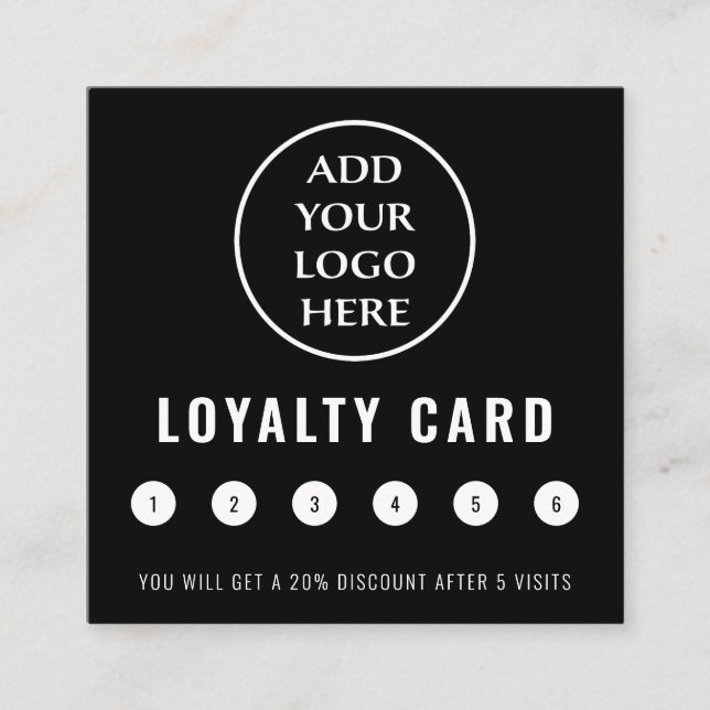 Berufliches Logo für Social Media Business Treuekarte (Vorderseite)