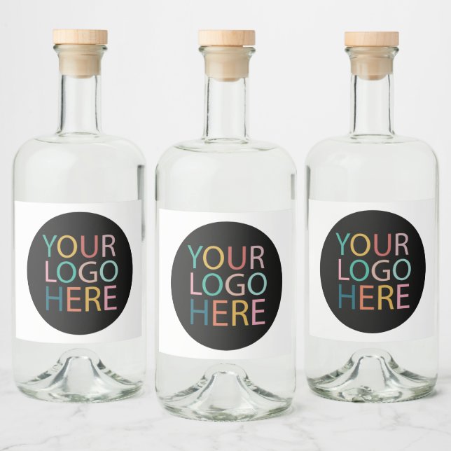 Berufliches Logo für Unternehmen Alkoholflaschenetikett (Flaschen)
