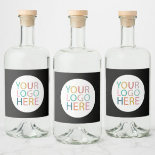 Berufliches Logo für Unternehmen Alkoholflaschenetikett