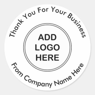 Berufliches Logo für Unternehmen Danke für die A Runder Aufkleber