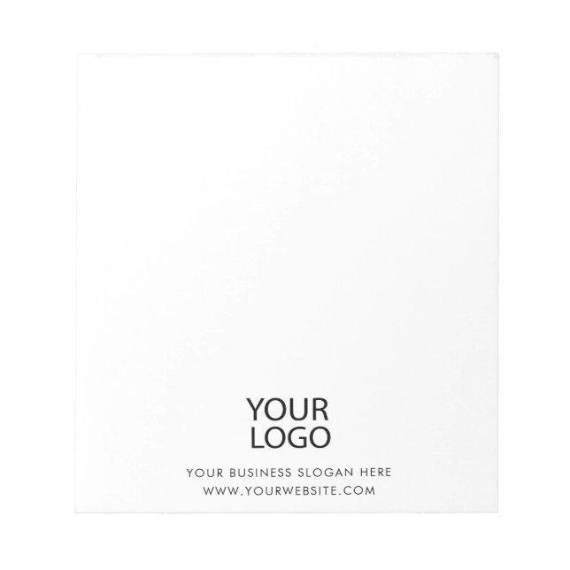 Berufliches Logo für Unternehmen Notizblock (Vorderseite)