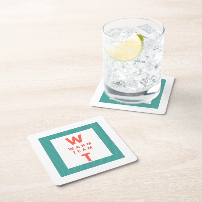 Berufliches Logo für Unternehmen Rechteckiger Pappuntersetzer (Vor Ort)