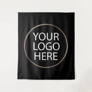 Berufliches Logo für Unternehmen Wandteppich