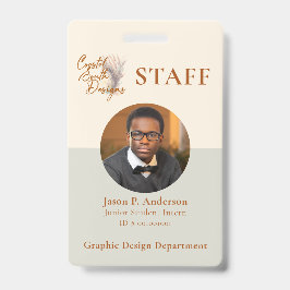 Berufliches Logo in Gelbgrün Ausweis