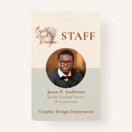 Berufliches Logo in Gelbgrün Ausweis