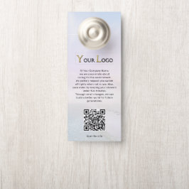 Berufliches Logo QR Code Hotel B&B Informationen Türanhänger