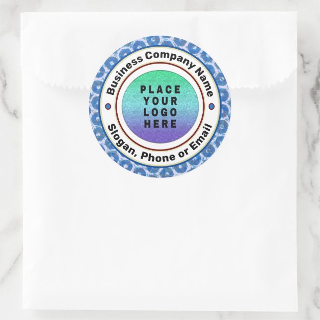 Berufliches Logo-Unternehmen Runder Aufkleber (Tasche)