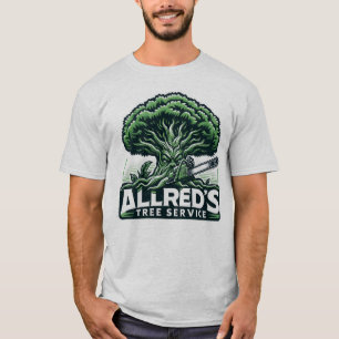 Berufliches Logo von Allred's Tree Service T-Shirt
