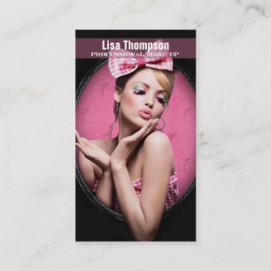 Berufliches Make-upkünstler-/Make-upfrauen-Modell Visitenkarte