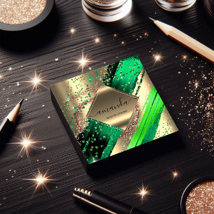 Berufliches Makeup Logo Tropic Body WELLNESS-CENTE Quadratische Visitenkarte