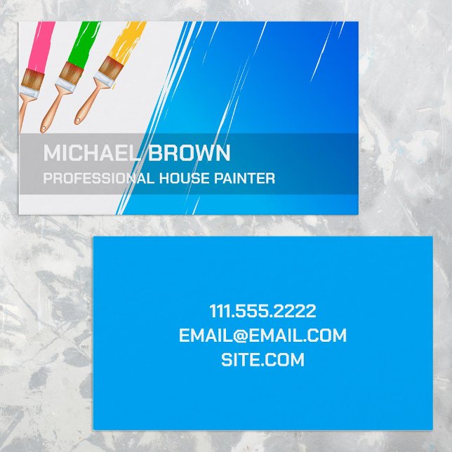 Berufliches Malen Visitenkarte (Painter Business Cards)