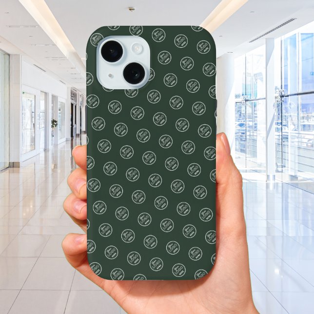 Berufliches Markenmuster Logo Forest Green Case-Mate iPhone Hülle (Von Creator hochgeladen)
