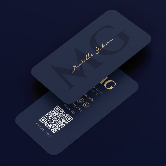 Berufliches Marketing Dark Navy Blue Modern Visitenkarte (Professional Marketing Dark Navy Blue Modern Business Card
)