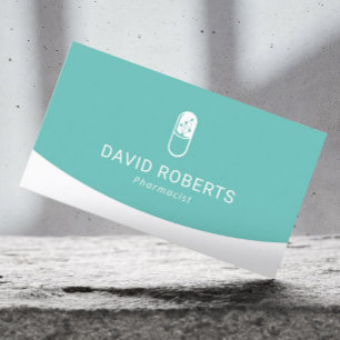 Berufliches medizinisches Pillenlogo des Apotheker Visitenkarte
