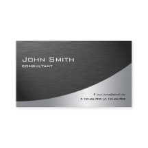 Berufliches Metall Elegantes Schlichtes Schwarz