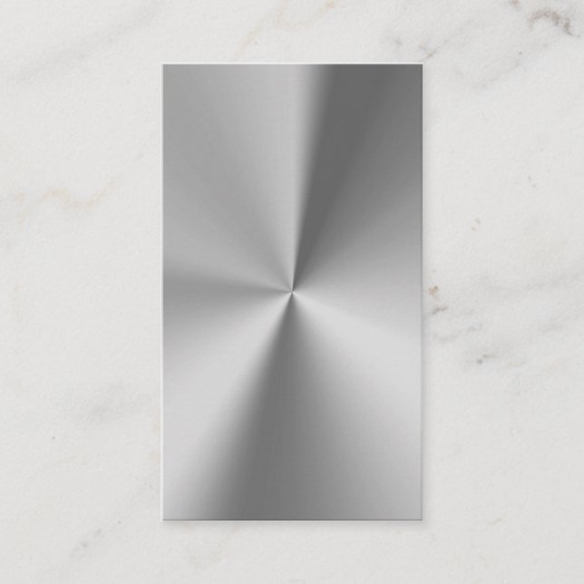 Berufliches Metall Visitenkarte (Vorderseite)