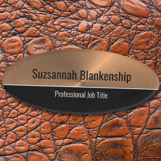 Berufliches Metallgehäuse Namenschild (Von Creator hochgeladen)