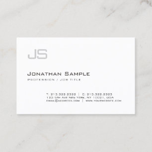 Berufliches Minimalistic Monogramm-modernes Visitenkarte