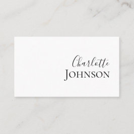 Berufliches Minimalistisches Chizskript Visitenkarte