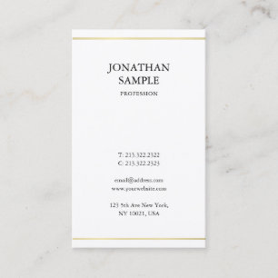 Berufliches Minimalistisches elegantes Design Mode Visitenkarte