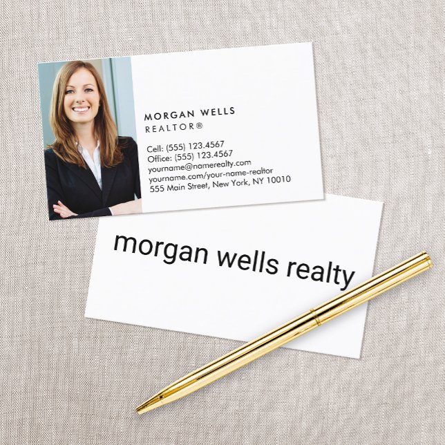 Berufliches Minimalistisches Foto Visitenkarte (Von Creator hochgeladen)