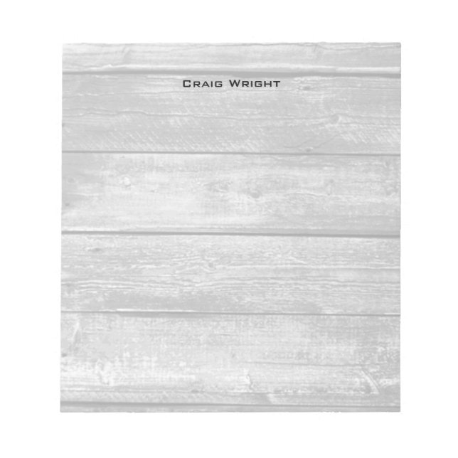 Berufliches Minimalistisches Holz Notizblock (Vorderseite)