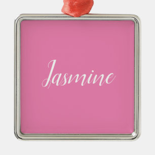 Berufliches Minimalistisches Rosa Ornament Aus Metall