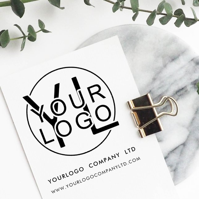 Berufliches, modernes Firmenlogo Gummistempel (Von Creator hochgeladen)