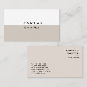 Berufliches modernes Minimalistisches Template Ele Visitenkarte