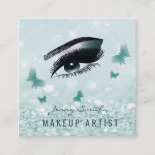 Berufliches, modernes Schmetterlingstich Quadratische Visitenkarte