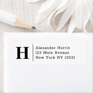 Berufliches, modernes Split Line Monogram Business