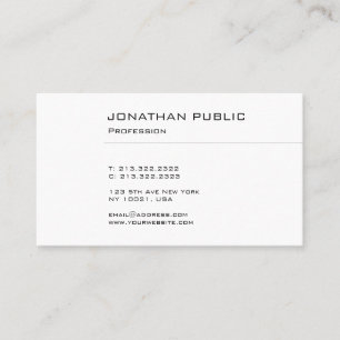 Berufliches, modernes und elegantes Design Schlich Visitenkarte