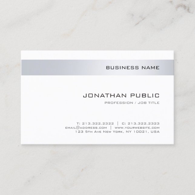 Berufliches, modernes Unternehmen Visitenkarte (Vorderseite)