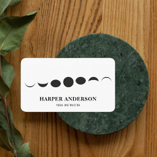 Berufliches Monogram-Black-Moon-Logo Visitenkarte