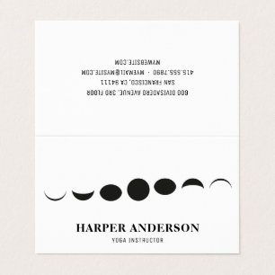 Berufliches Monogram-Black-Moon-Logo Visitenkarten